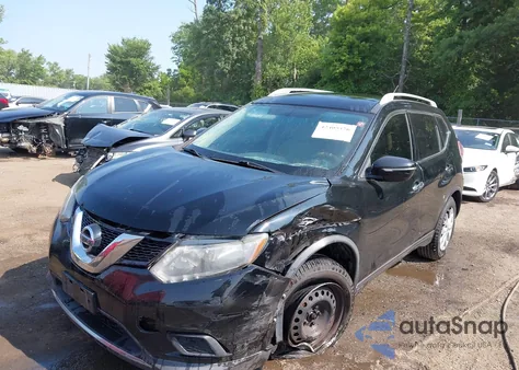 2015 Nissan Rogue S/Sl/Sv z USA, uszkodzony, nr VIN KNMAT2MV1FP528286